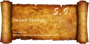 Smied Ibolya névjegykártya
